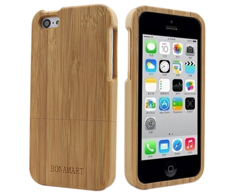 BONAMART Bamboo Wood Textured Case For Apple iPhone