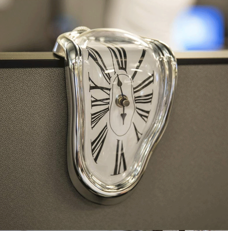 dynamic melting clock close up view