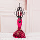 Burgundy velvet flower small model
