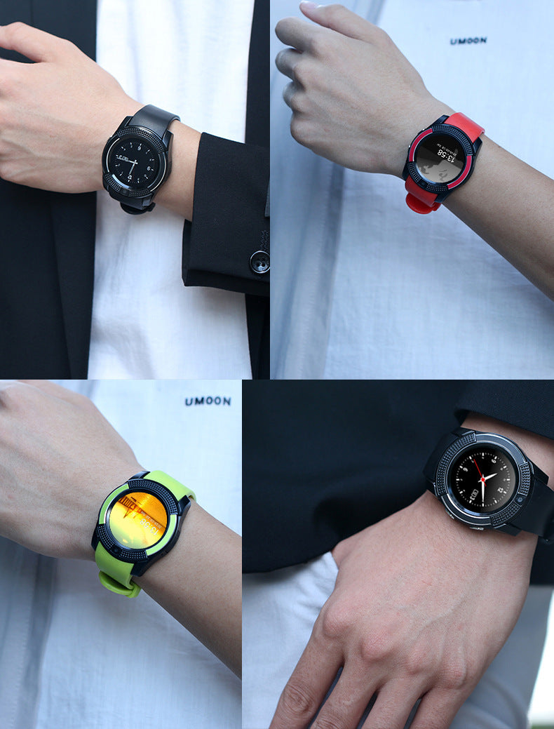 Close up of V8 Smartwatch features