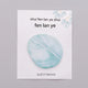 Watercolor Blue Leaf (Pack of 1)