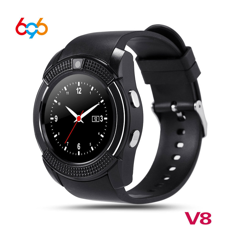 Smartwatch V8 in stylish black color