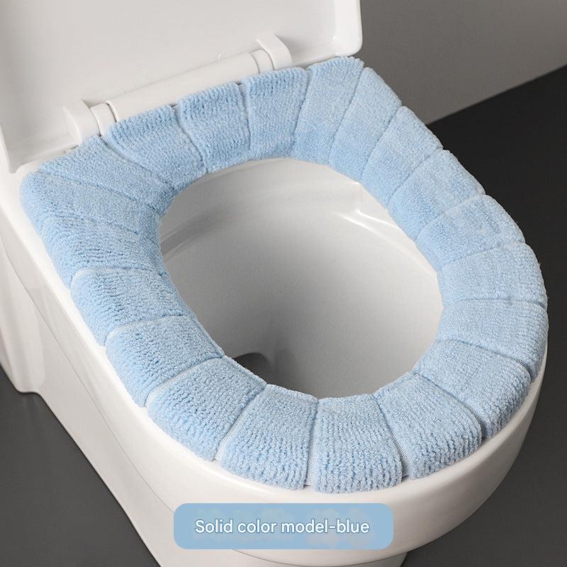 Flexible fit Toilet Seat Cover with non-slip base