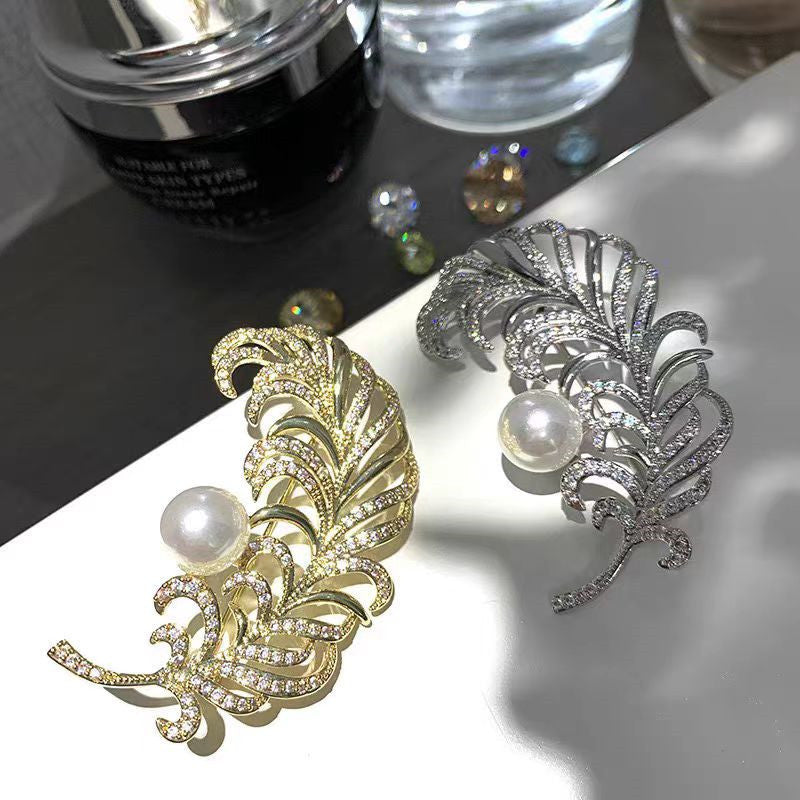 Luxurious Accessory Brooch on Clothing