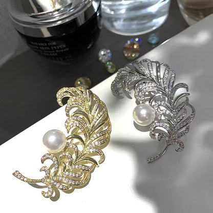Luxurious Accessory Brooch on Clothing
