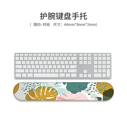 Custom Memory Foam Wrist Support Mouse Pad & Keyboard Rest for Ergonomic Comfort - Vibrant Designs