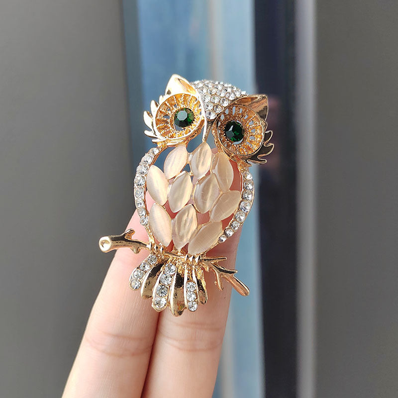 Chic Owl Brooch fashion accessory rhinestone