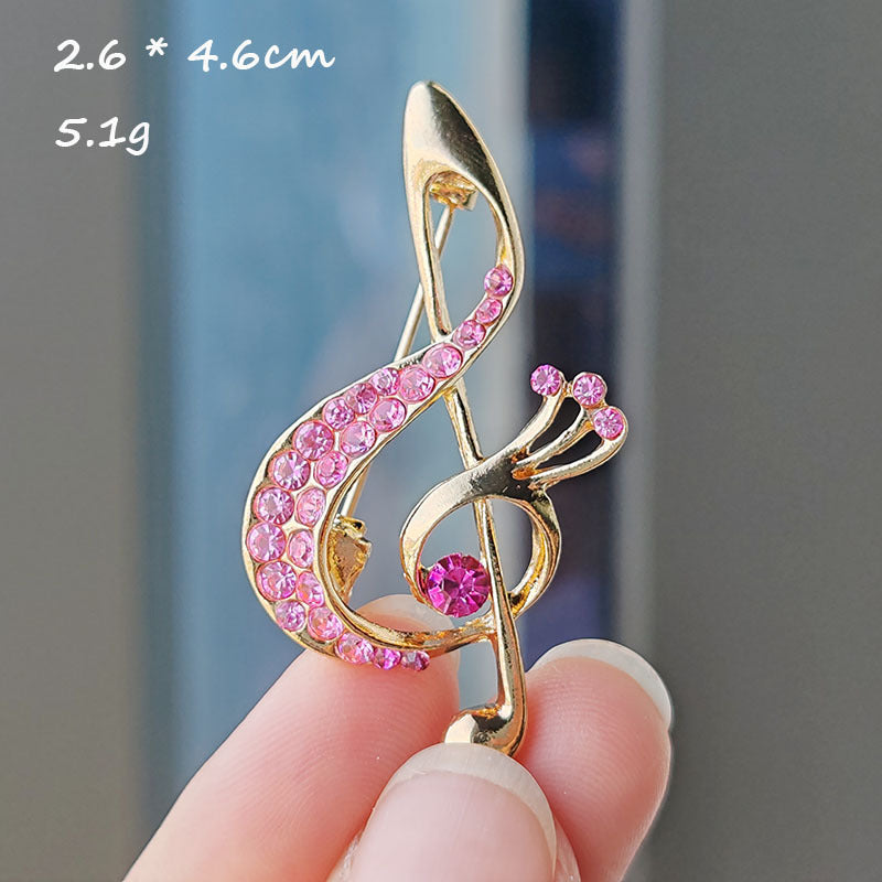 Creative Musical Note Brooch Image 5