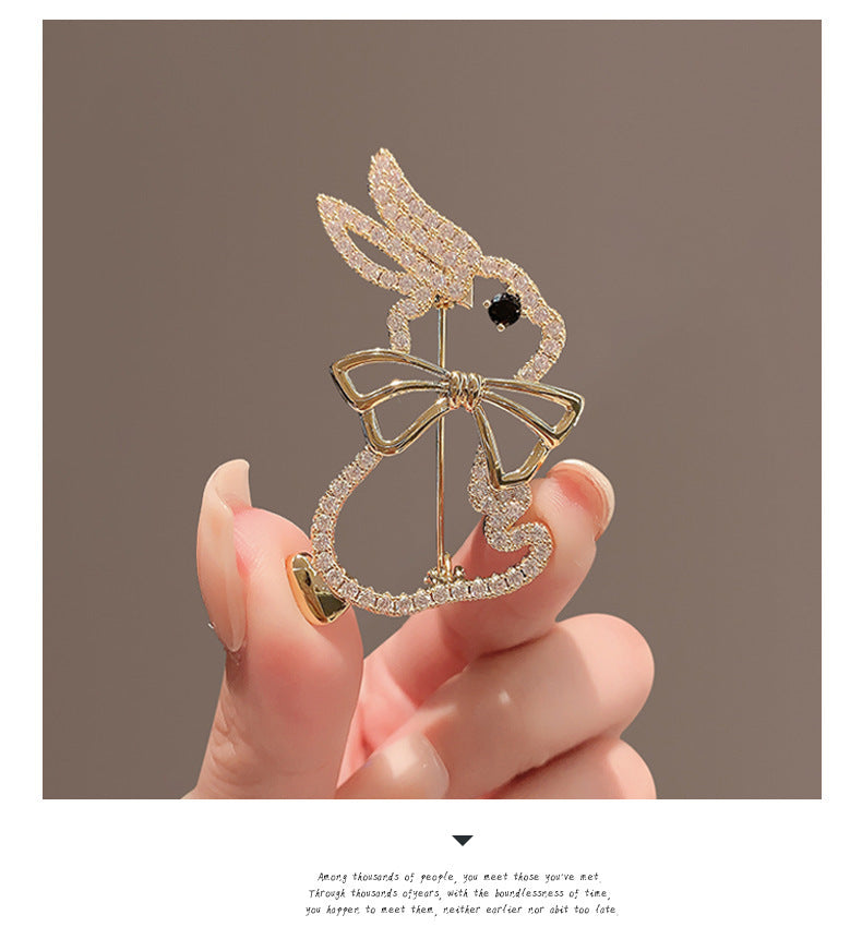 Charming Rhinestone Bunny Accessory for Men and Women Image 4