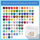 PP box 108 colors double head oily (Pack of 1)