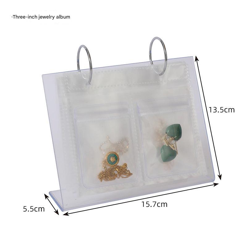 Earring holder with clear view