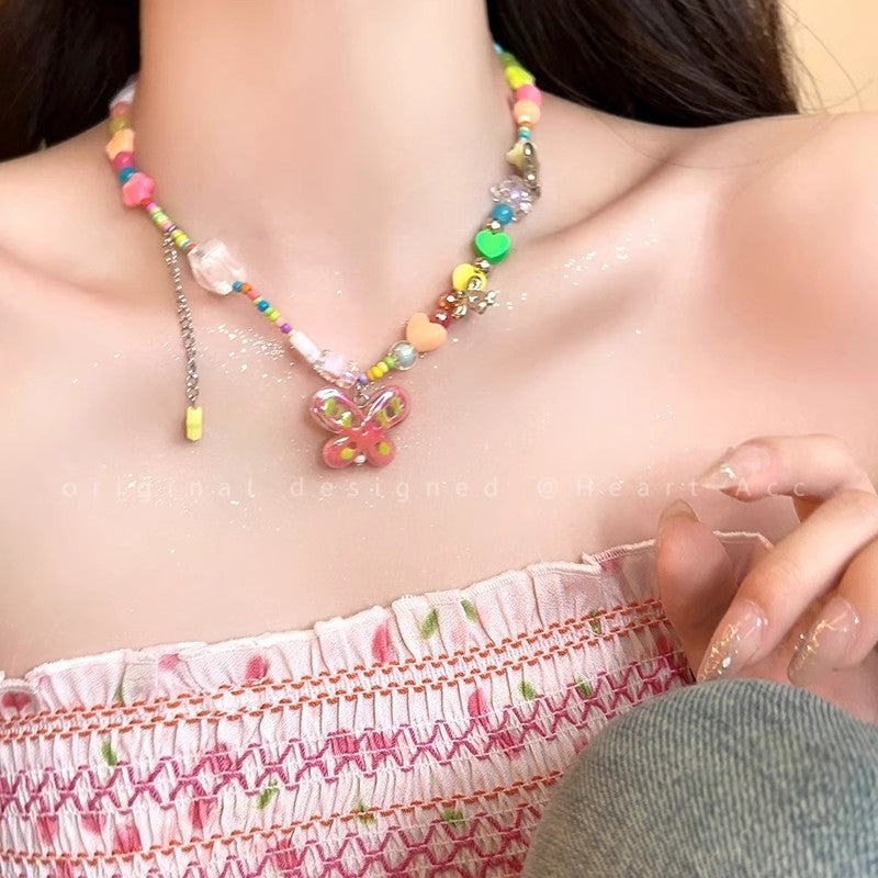 Floral Pearl Necklace Designed for Summer - Image 3
