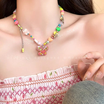 Floral Pearl Necklace Designed for Summer - Image 3