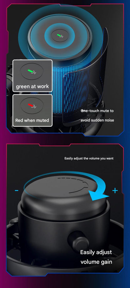 Portable USB microphone for podcasting