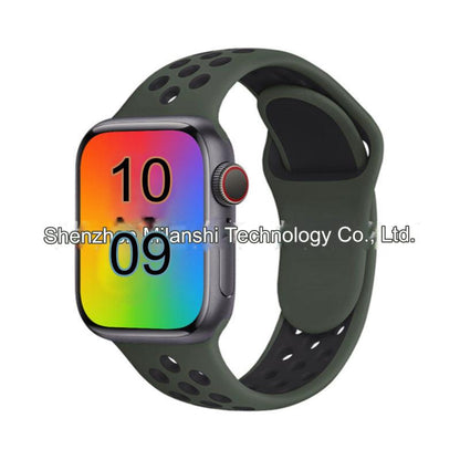 Dual Color Silicone Sport Band for Apple Watch Series 6, 7, 8, SE and Ultra - Comfortable & Durable