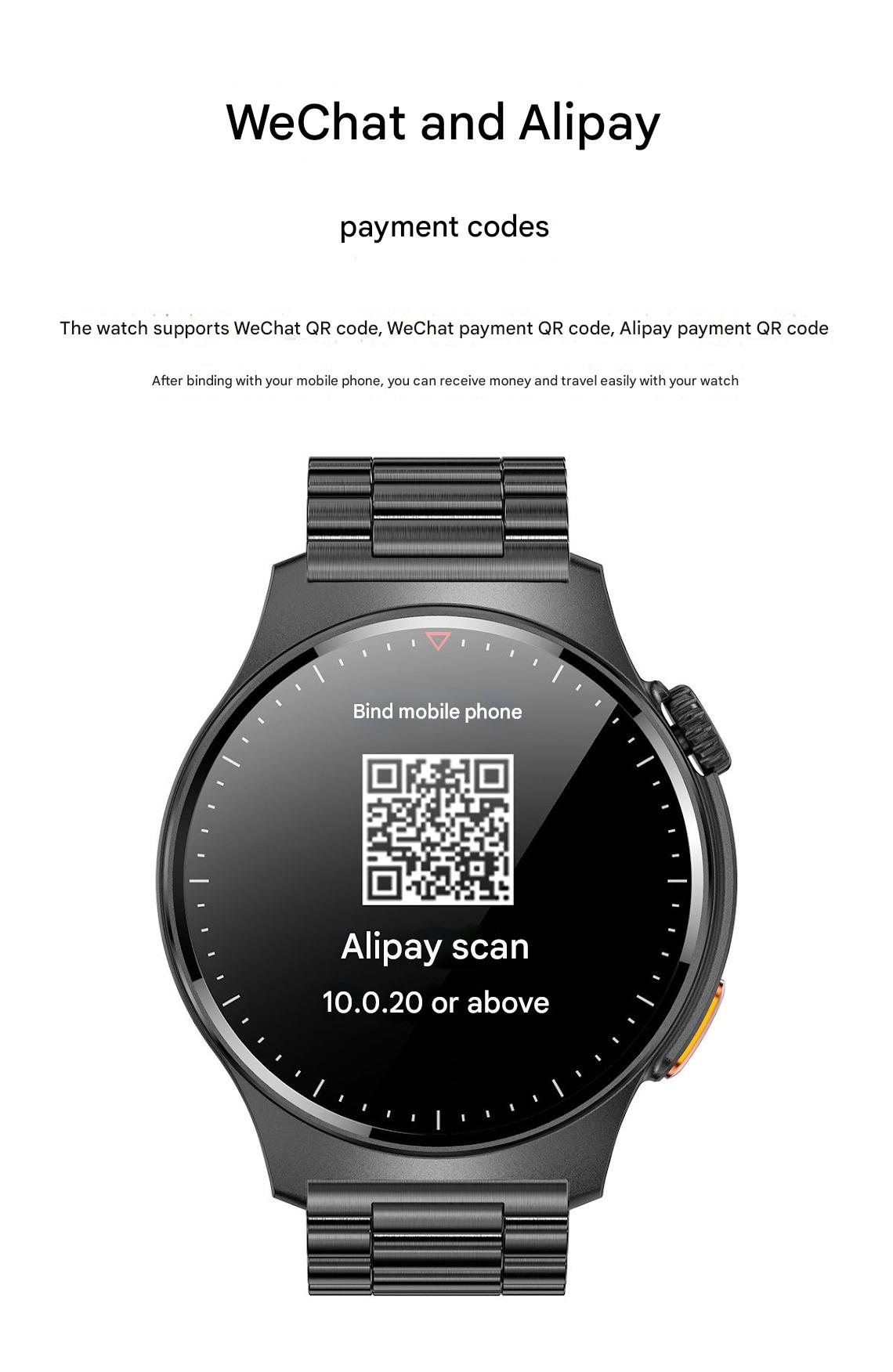 Stylish QW49 Smartwatch in Black