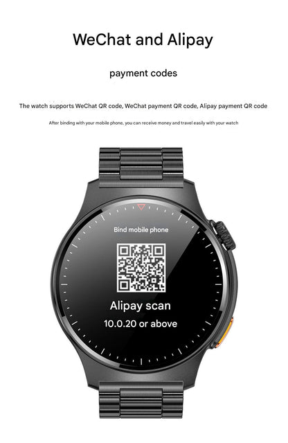 Stylish QW49 Smartwatch in Black