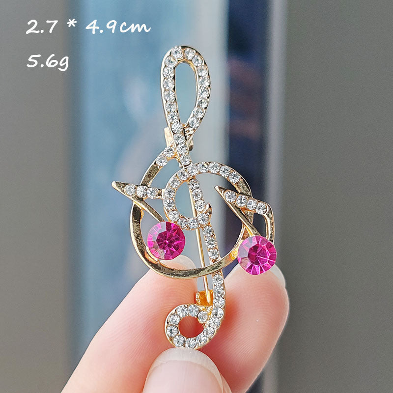Creative Musical Note Brooch Image 10