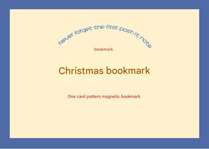 Cute magnetic bookmark with Christmas stocking design