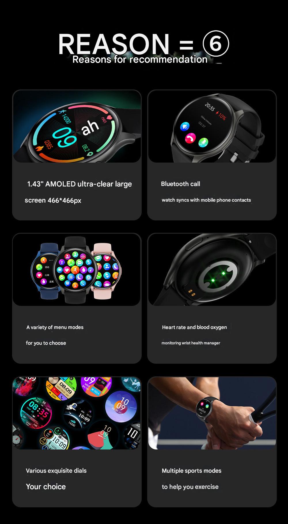 ZW60 Smartwatch in Black Color