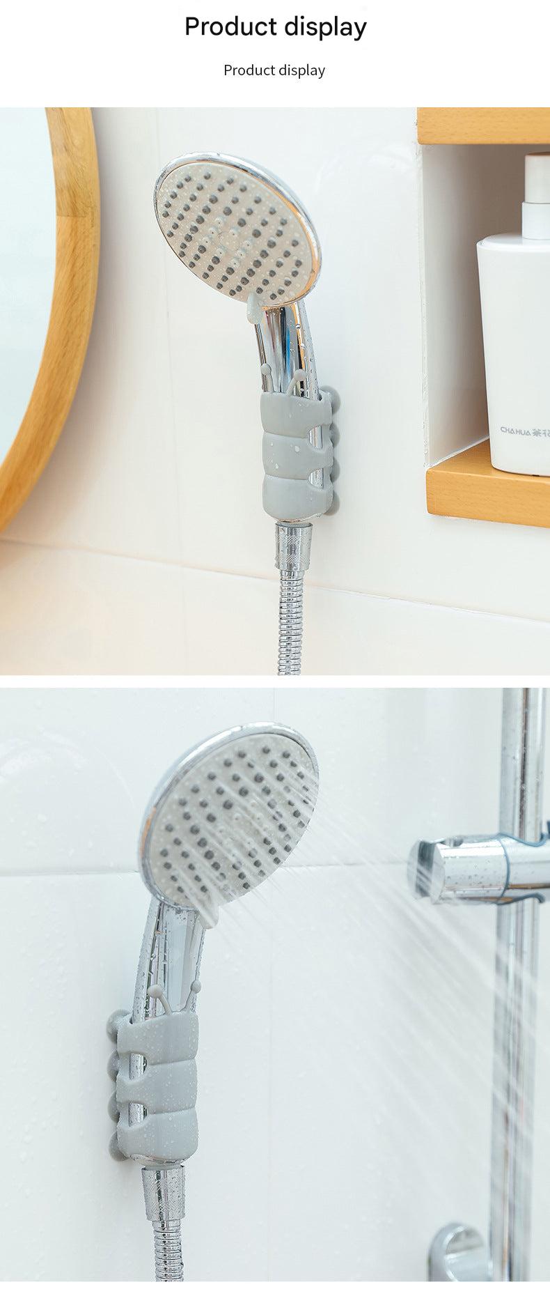 gray minimalist shower accessory
