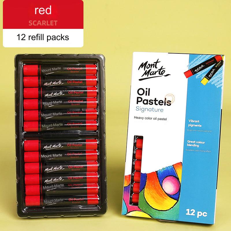 Montmartre 24-Color Ultra Soft Oil Pastels for Kids - Vibrant, Easy to Blend Art Crayons