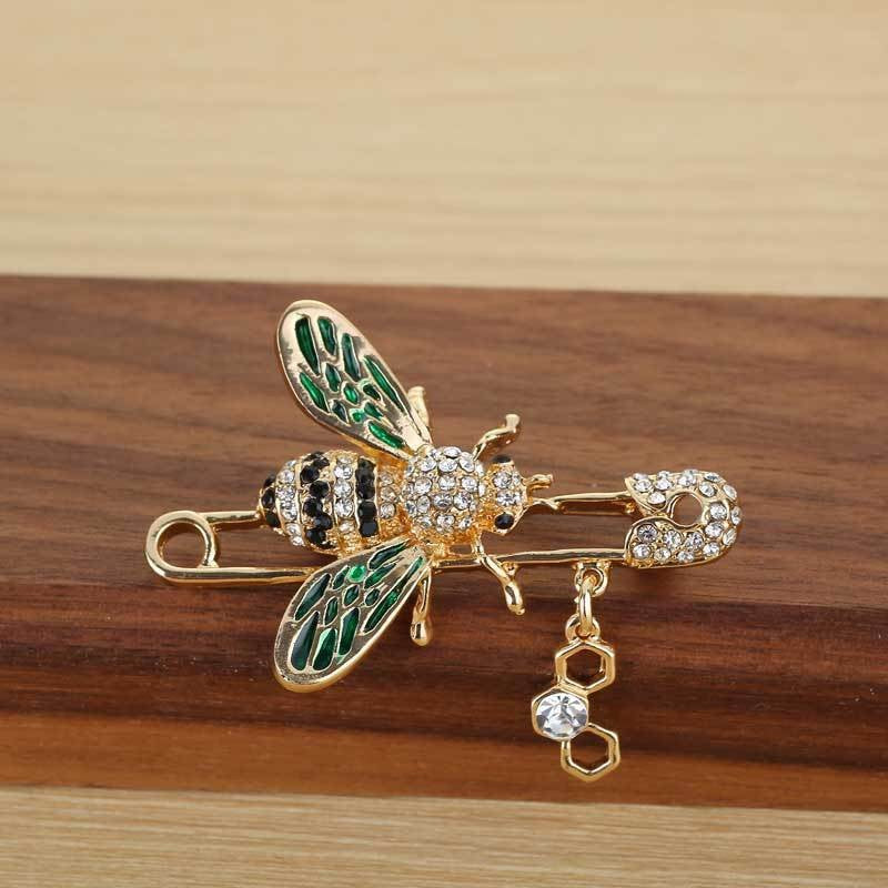 Colorful peacock pin accessory