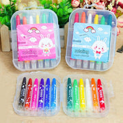Rotating crayons 12 colors PP box (Pack of 2)