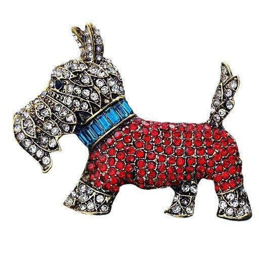 Stylish vintage brooch with animal motif