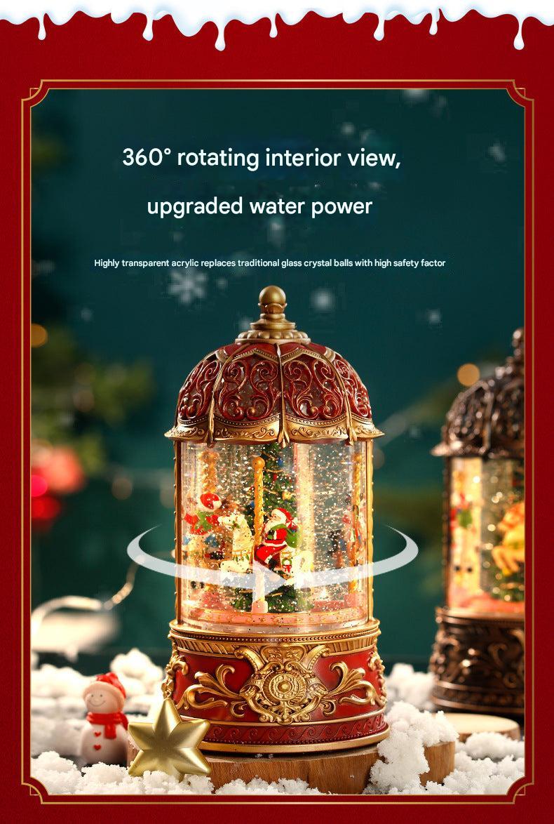classic christmas carousel music box