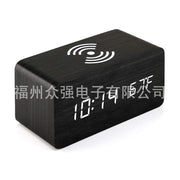 Temperature Display Black Wood with White Letters (Pack of 1)
