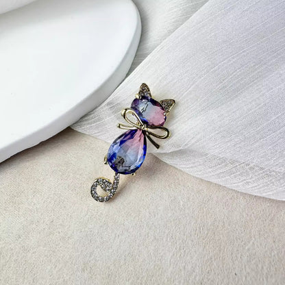 Iridescent Cat Brooch - Image 2