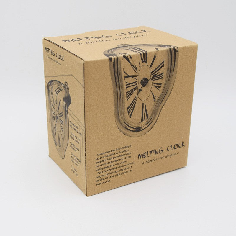vintage melting clock with roman numerals