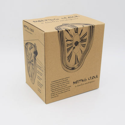vintage melting clock with roman numerals
