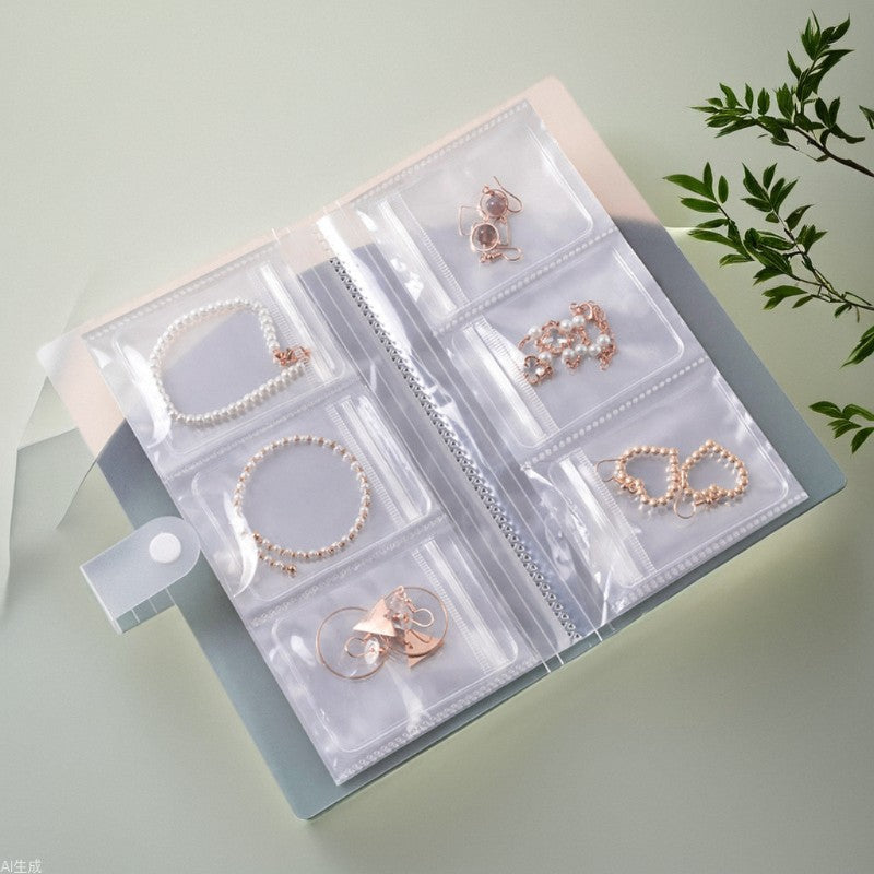 Earring holder with clear view