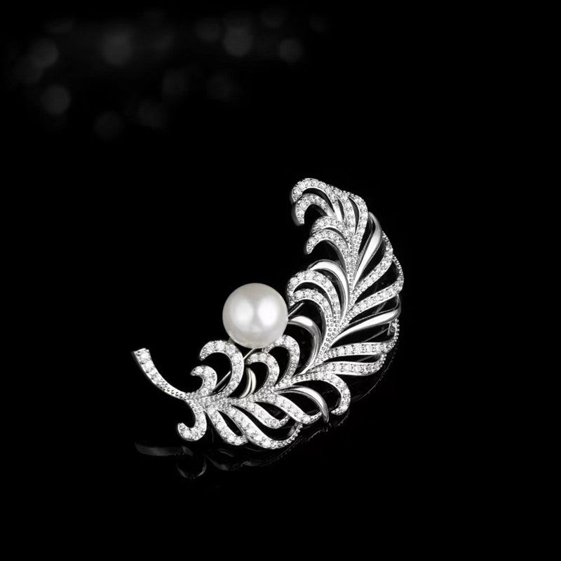 Trendy Feather Brooch for Women