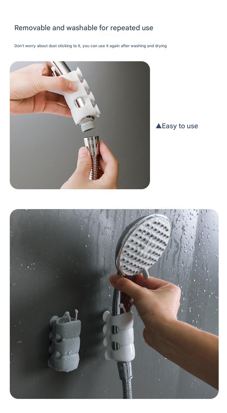 universal silicone shower head holder