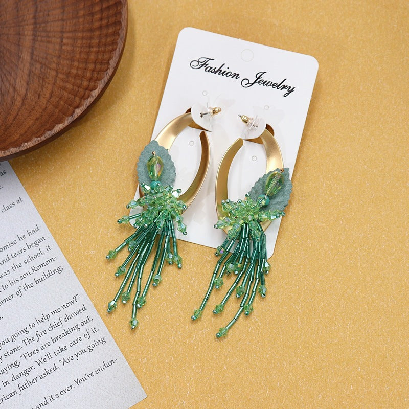 Earrings worn by model outdoors image 4