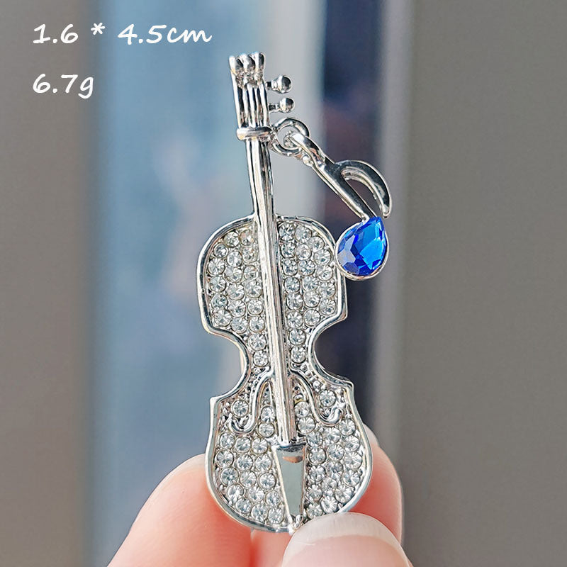 Creative Musical Note Brooch Image 1