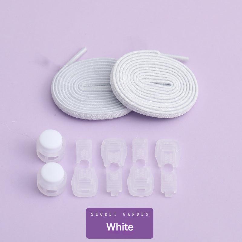 Easy slip-on elastic lace clips for kids