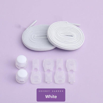 Easy slip-on elastic lace clips for kids
