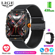 Mesh Strap with Yellow Case and Yellow Text