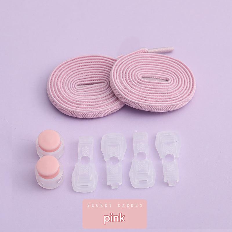 Colorful elastic shoelace clips for active children