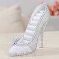 Silver high heels