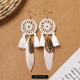10 - Dreamcatcher Tassel Brown White Feather