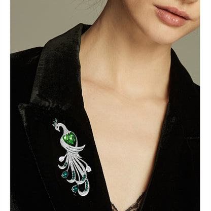 Green peacock accessory in elegant packaging image 5