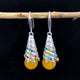 Flowing Pattern Agate Bead (Yellow)