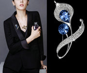 214 Noble Floral Dark Blue