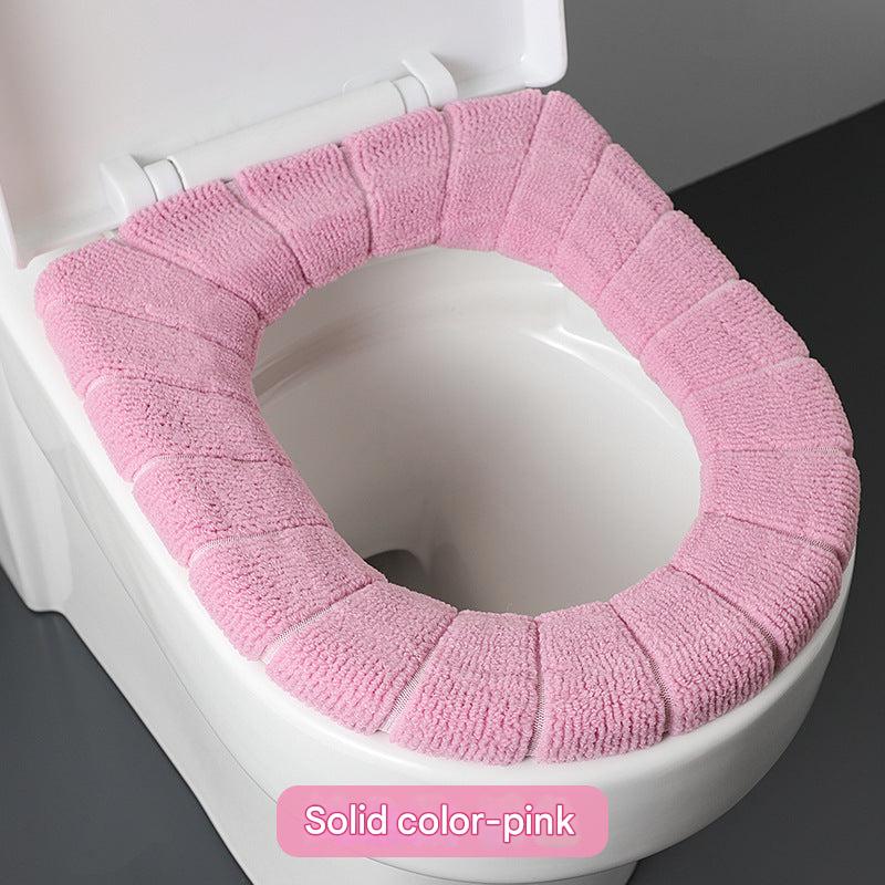 Plush Nordic Toilet Seat Cover front view