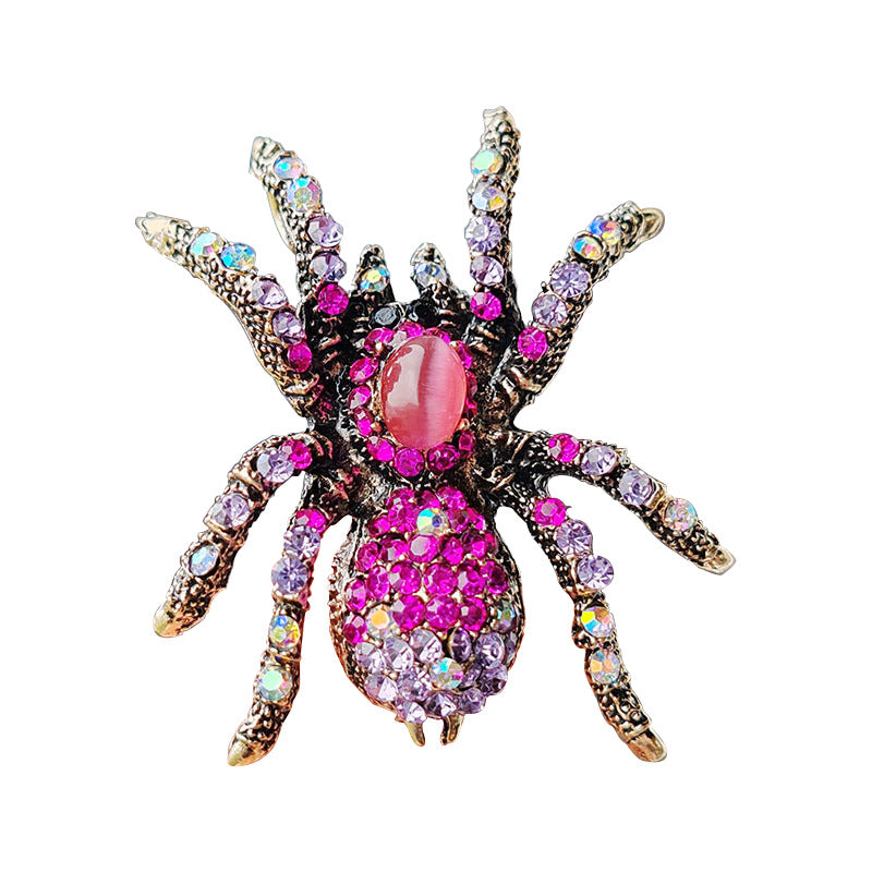 Fashion jewelry spider pin accessory for unisex